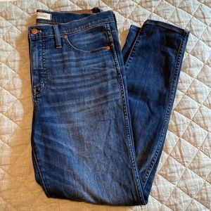 Madewell 10” High Rise Skinny Denim, Size 31